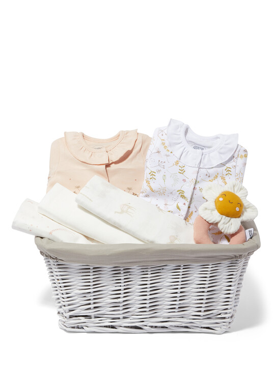 Baby Gift Hamper – 3 Piece set with Wildflower Sleepsuit image number 1